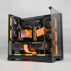RTX 5090, Ryzen 9800X3D, 96GB DDR5, 4TB NVMe SSD, X870E, OLED Panoramic AIO, Custom Liquid Cooled Gaming PC