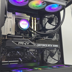NZXT H9 Flow Gaming PC, RTX 5080, Intel Core Ultra 9 265KF, 2TB, 32GB DDR5, Custom Gaming PC