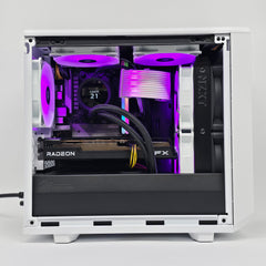AMD RX 6600, Ryzen 5 4600G, 16GB RAM, 1TB NVMe, Mini-ITX Liquid Cooled Gaming PC