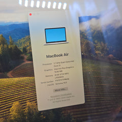 Apple Macbook Air 2020 13.3", Intel Core i3, 8GB RAM, 256GB SSD, Laptop