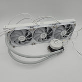 Cooler Master MasterLiquid 360L, 360mm AIO Liquid Cooler w/ RGB, 3x 120mm RGB Fans, White