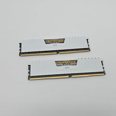 Corsair Vengeance LPX 16GB DDR4 White, 3000MHz, CL15, Desktop Gaming Memory RAM (2x8GB)