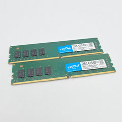 Crucial 64GB DDR4, 3200MHz, CL22, UDIMM Desktop Memory RAM (2x32GB)
