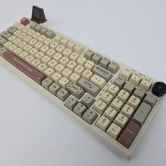 EPOMAKER RT100 Retro Mechanical Gaming Keyboard, RGB, Wireless, Hotswap Screen, Flamingo Pink Switches