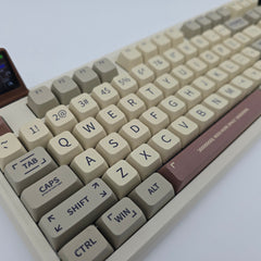 EPOMAKER RT100 Retro Mechanical Gaming Keyboard, RGB, Wireless, Hotswap Screen, Flamingo Pink Switches