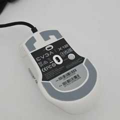 EVGA X12 Gaming Mouse, 8k, Wired, White, Customizable, Dual Sensor, 16,000 DPI, 5 Profiles, 8 Buttons