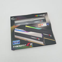 G.Skill Trident Z5 RGB 32GB DDR5 Silver, 7800MHz, CL36-46-46-125, Desktop Gaming Memory RAM (2x16GB)