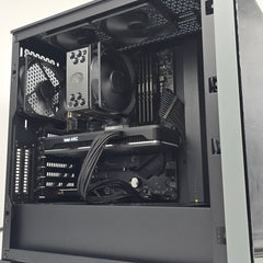 Intel Arc A750, Ryzen 5600G, 32GB RAM, Custom Black Gaming PC, No RGB