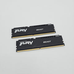 Kingston Fury Beast 128GB DDR5, 5600MHz, CL36, Desktop Gaming Memory RAM (2x64GB)