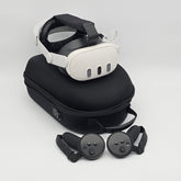 Meta Quest 3 128GB Virtual Reality VR Headset w/ Upgraded Battery Headstrap, Carrying Case