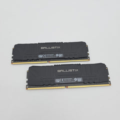 Micron Crucial Ballistix 16GB DDR4, 3200MHz, CL16-18-18-36, Desktop Gaming Memory RAM (2x8GB)