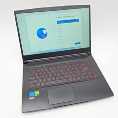 MSI Thin GF63, RTX 2050, Intel Core i5-12450H, 8GB DDR4, 250GB NVMe, 15.6" FHD 144Hz, Windows Gaming Laptop