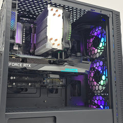RTX 3060 12GB, Ryzen 5 5600G, 16GB DDR4, 500GB NVMe, Custom Black RGB Gaming PC