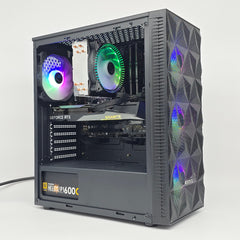 RTX 3060 12GB, Ryzen 5 5600G, 16GB DDR4, 500GB NVMe, Custom Black RGB Gaming PC