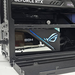 RTX 4080 ASUS ROG STRIX, Ryzen 7 7800X3D, 32GB DDR5, 1TB NVMe, Black Liquid Cooled Pre-Owned Gaming PC