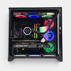 RTX 4090, Ryzen 7 7800X3D, 32GB DDR5, 2TB NVMe, Custom Lian Li RGB Liquid Cooled Gaming PC