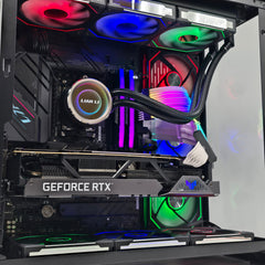 RTX 4090, Ryzen 7 7800X3D, 32GB DDR5, 2TB NVMe, Custom Lian Li RGB Liquid Cooled Gaming PC
