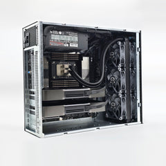 2x RTX 5090, AMD Ryzen Threadripper PRO 9975WX, 256GB DDR5 RAM, Custom High End Liquid Cooled AMD/NVIDIA Workstation PC for AI, LLM, ML