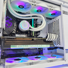 RTX 3090 FTW3 24GB, Intel i9-13900K, 32GB RAM, 3TB NVMe, Custom White Liquid Cooled Gaming PC