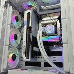 RTX 4070Ti, Intel i9-14900KF, 64GB DDR5, 2TB, Custom White Liquid Cooled Gaming PC