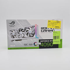 RTX 4090 ASUS ROG STRIX OC White 24GB, NVIDIA Gaming Graphics Card GPU