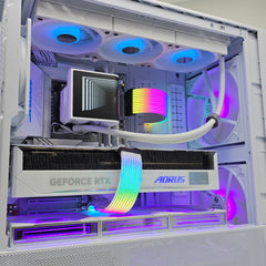 RTX 5080, Intel Core Ultra 9 285K, 2TB NVMe SSD, 32GB RAM, Custom White Gaming PC