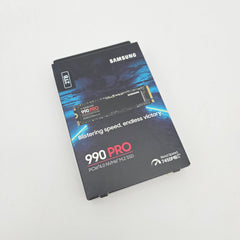Samsung 990 Pro 2TB NVMe SSD, M.2 PCIe Gen4, 7,450 MB/s