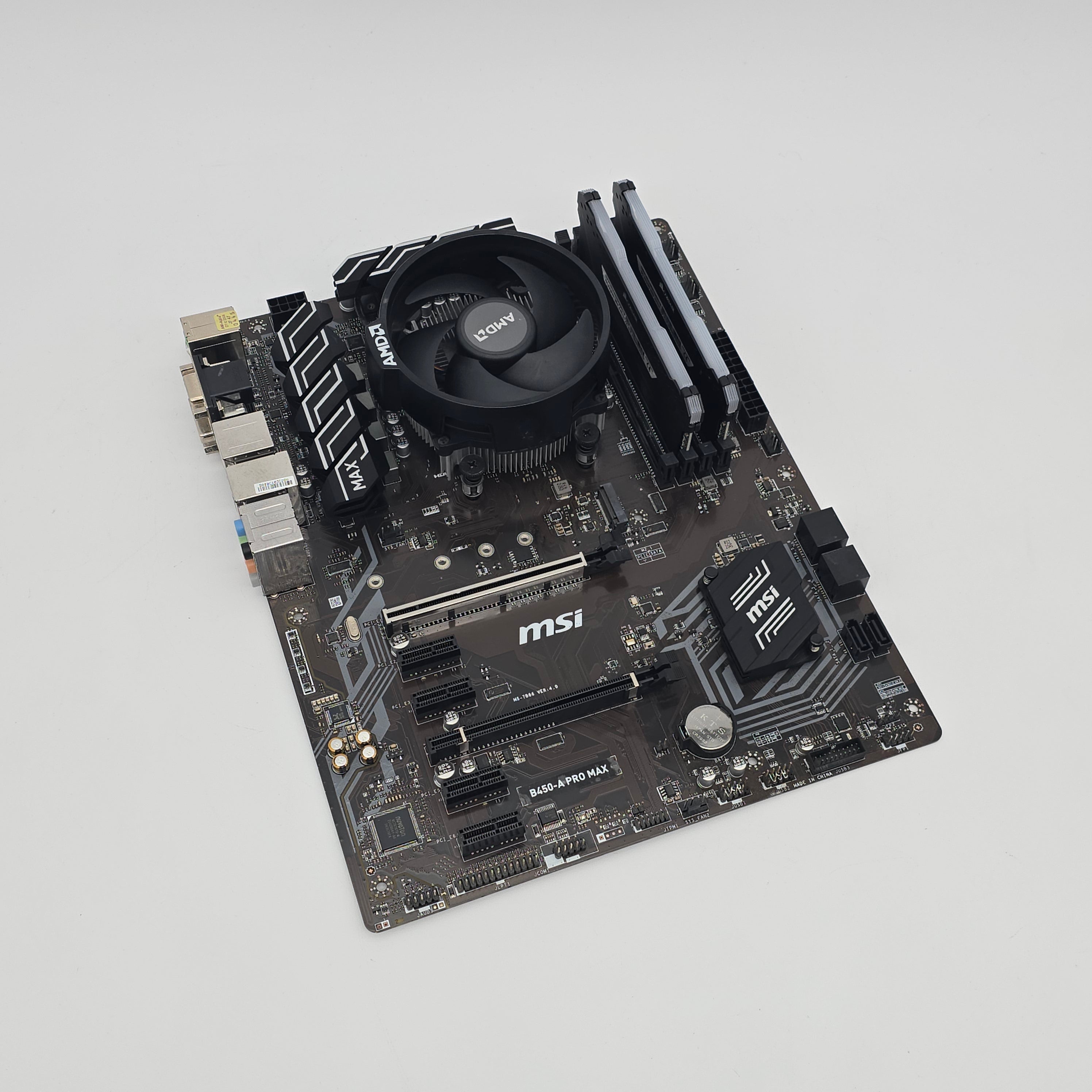 MSI B450-A Pro Max, 16GB DDR4 RAM, AMD Ryzen 5 5600, Gaming Motherboard, Processor RAM Combo