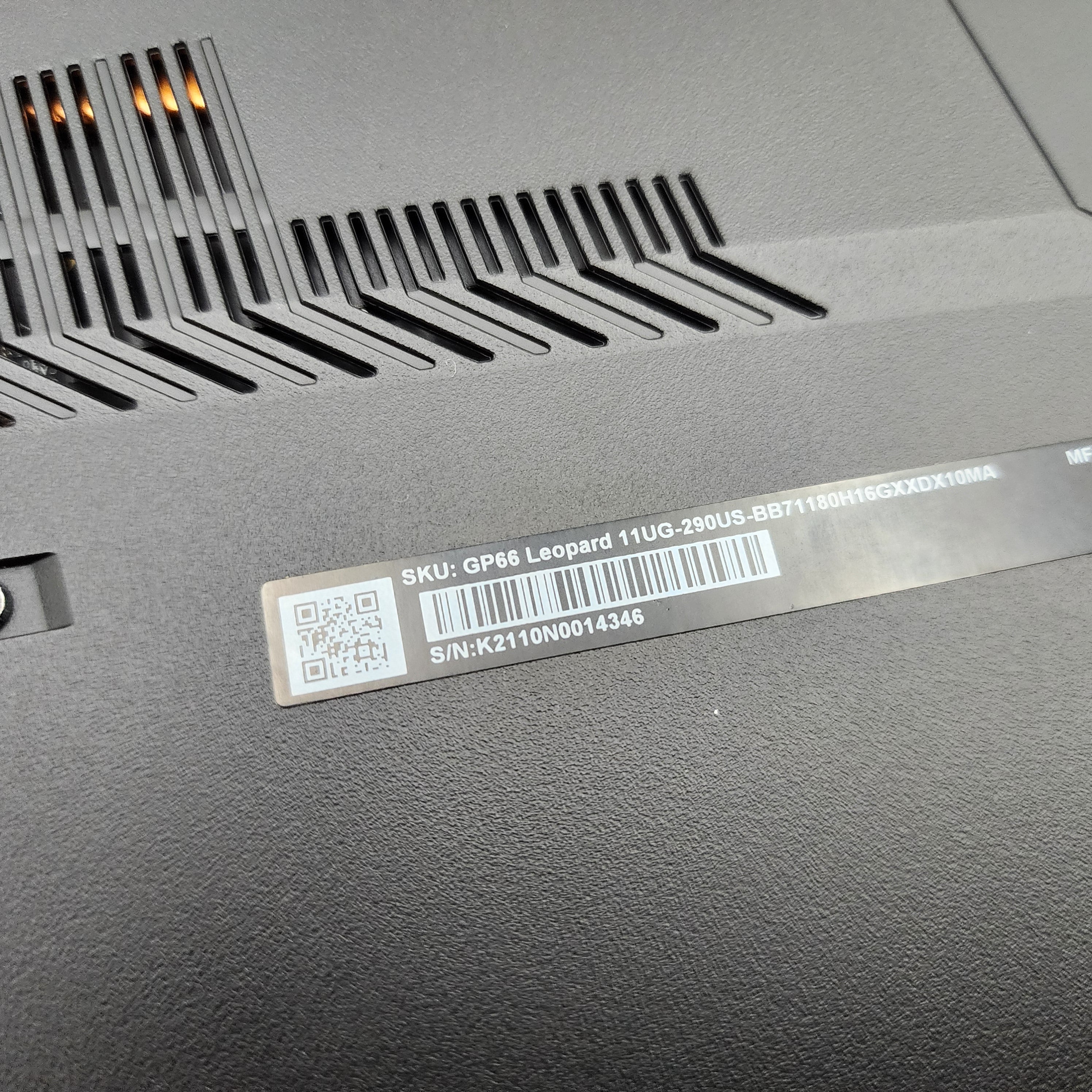 MSI Leopard GP66 Gaming Laptop, RTX 3070, Intel i7-11800H