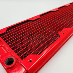 2x 480mm Radiators for Watercooling, XSPC, Red and Black