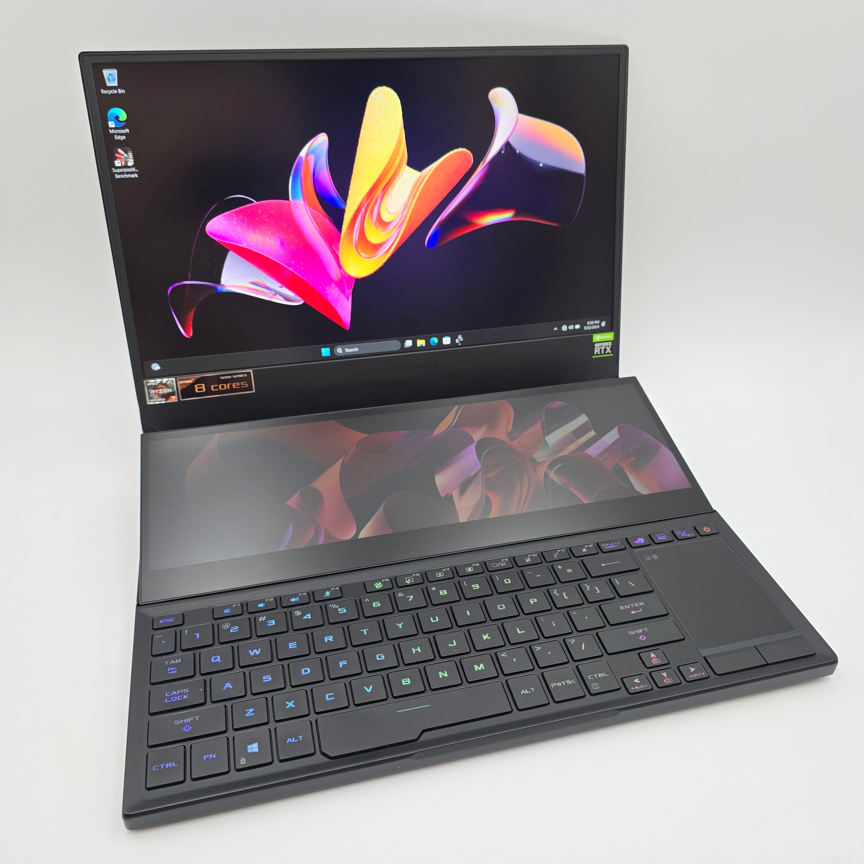 ASUS ROG Zephyrus Duo SE 15 Gaming Laptop, RTX 3060, Ryzen 7 5800H