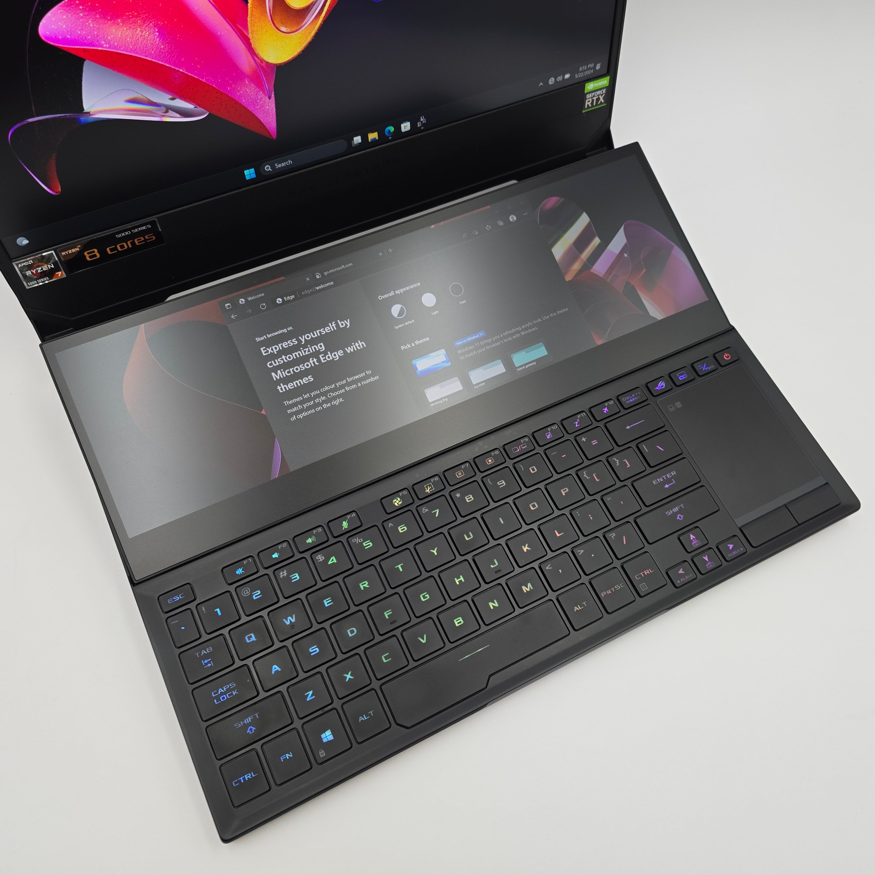 ASUS ROG Zephyrus Duo SE 15 Gaming Laptop, RTX 3060, Ryzen 7 5800H