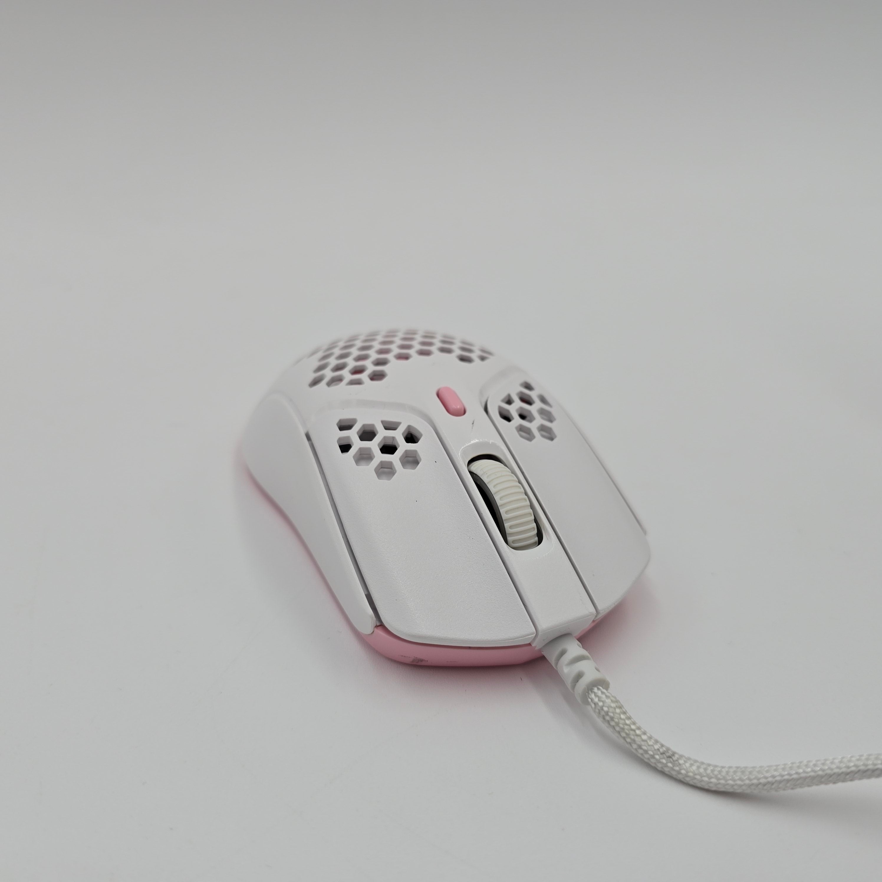 HyperX Pulsefire Haste Wired Gaming Mouse, White and Pink