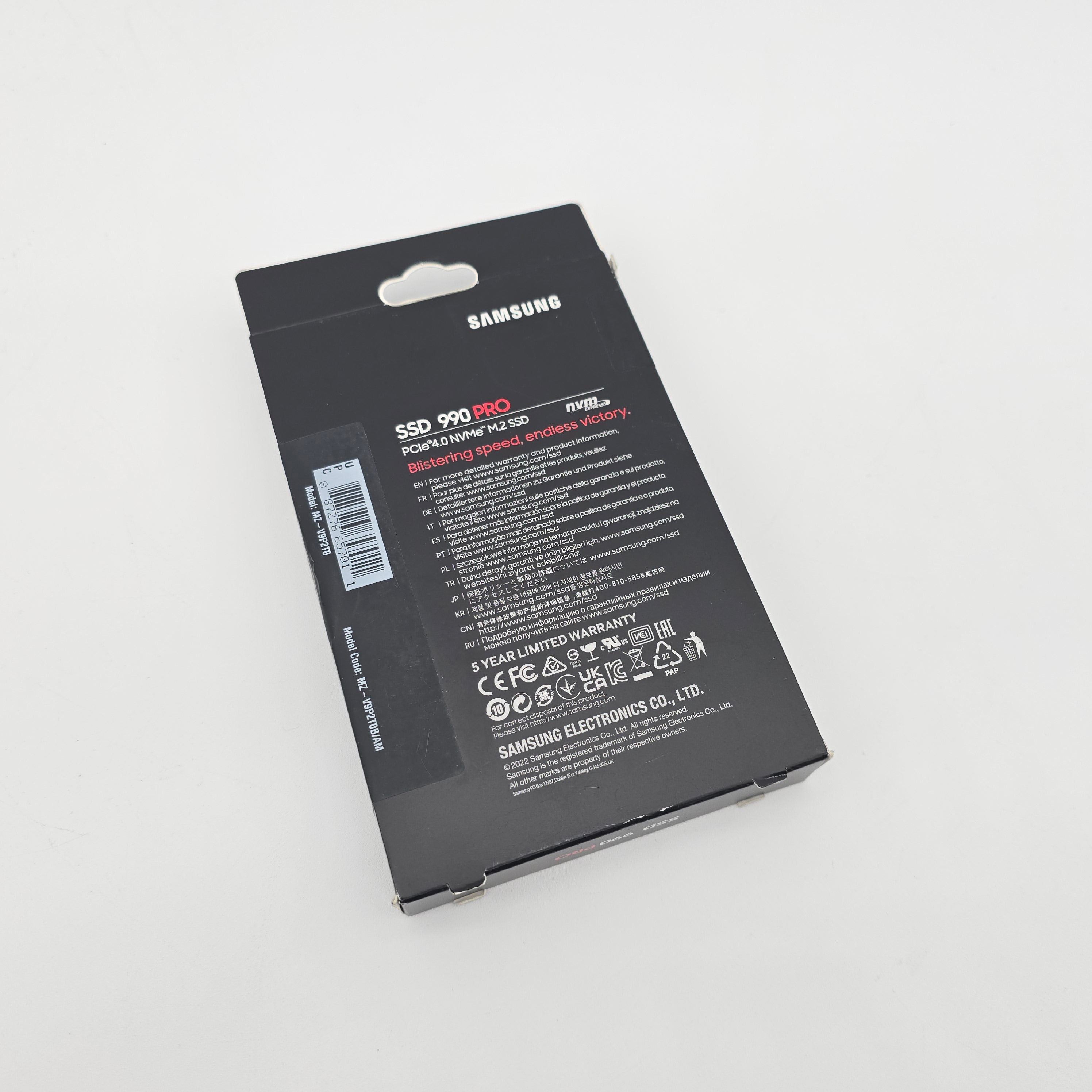 Samsung 990 Pro NVMe SSD 2TB, 7,450 MB/s PCIe Gen4, M.2 2280 Internal Solid State Hard Drive