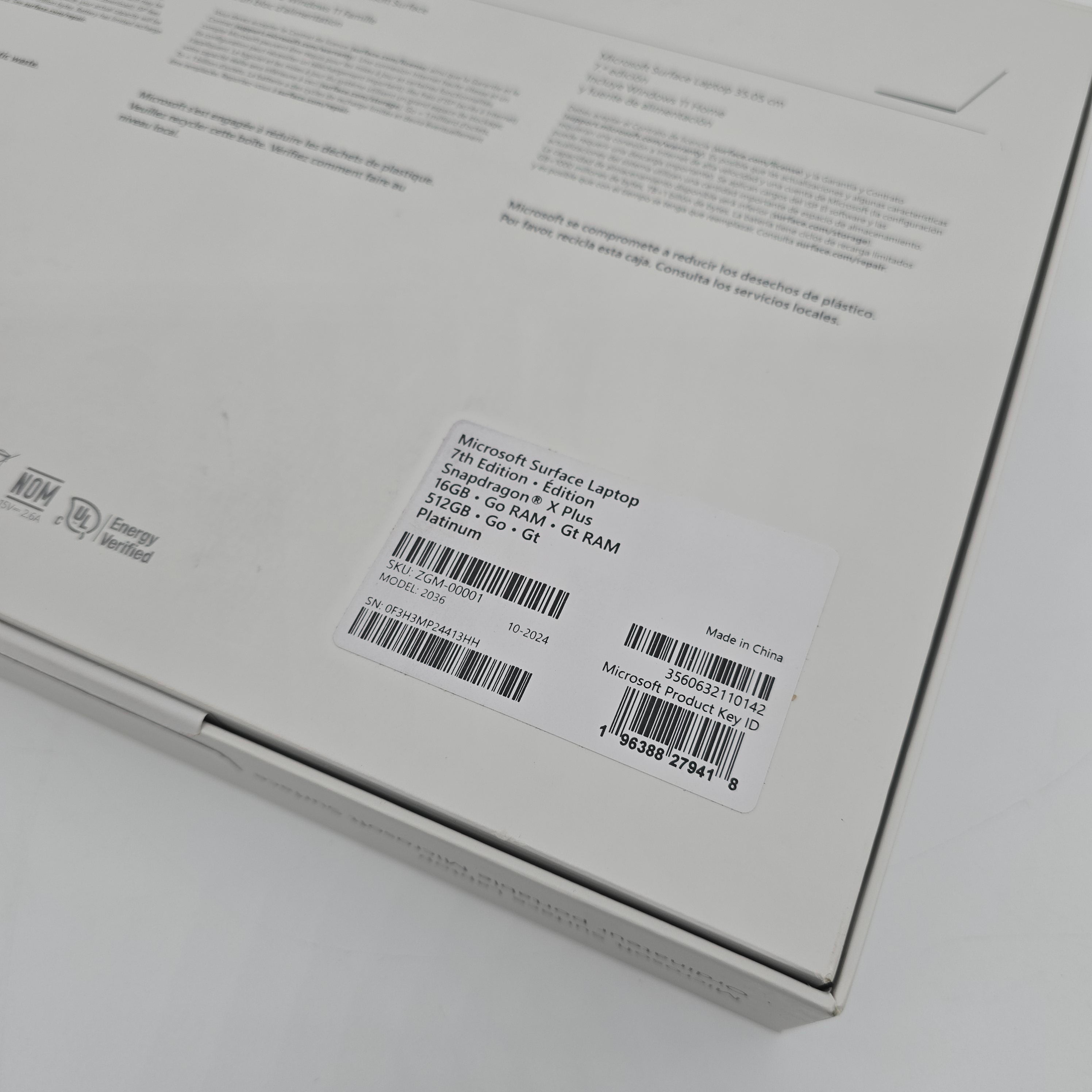 Microsoft Surface Laptop 7, Snapdragon X Plus, 16GB, 512GB SSD, Professional Touchscreen Notebook