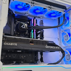 RTX 4080 Super, Intel i9-14900KF, 32GB DDR5, 9TB, Custom Liquid Cooled White Gaming PC