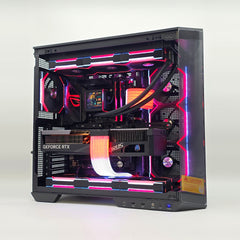RTX 4090, Intel i9-14900K, 64GB DDR5, 4TB NVMe, Custom LCD Liquid Cooled RGB Gaming PC