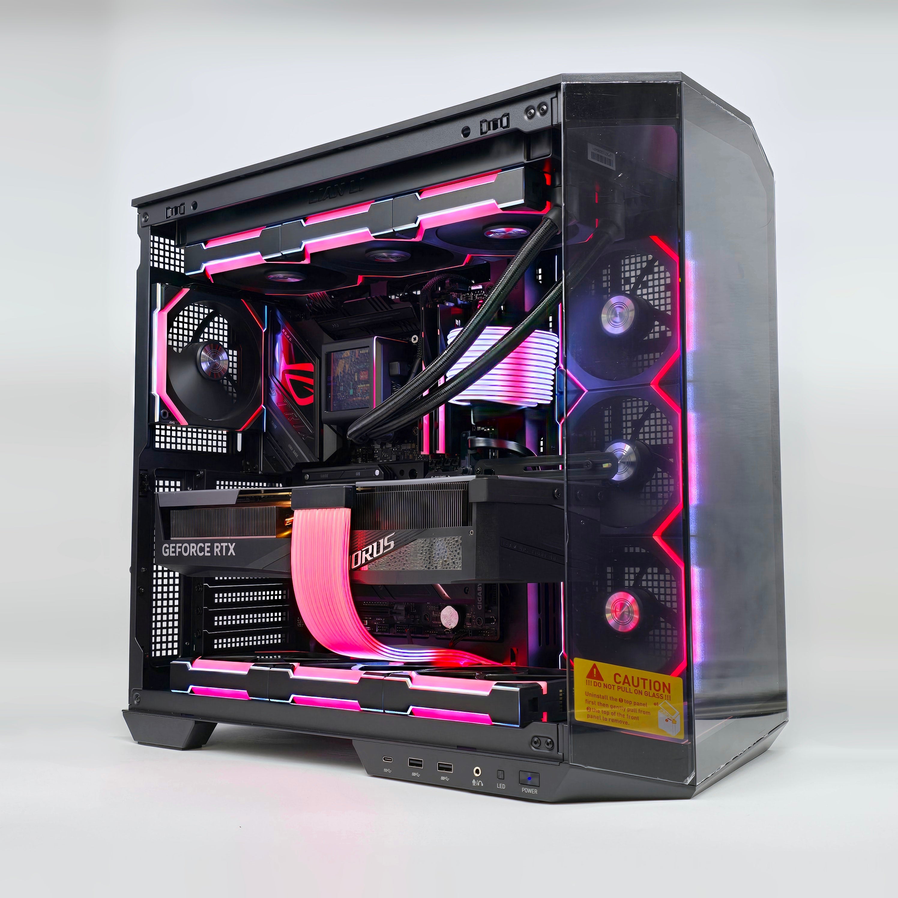 RTX 4090, Intel i9-14900K, 64GB DDR5, 4TB NVMe, Custom LCD Liquid Cooled RGB Gaming PC