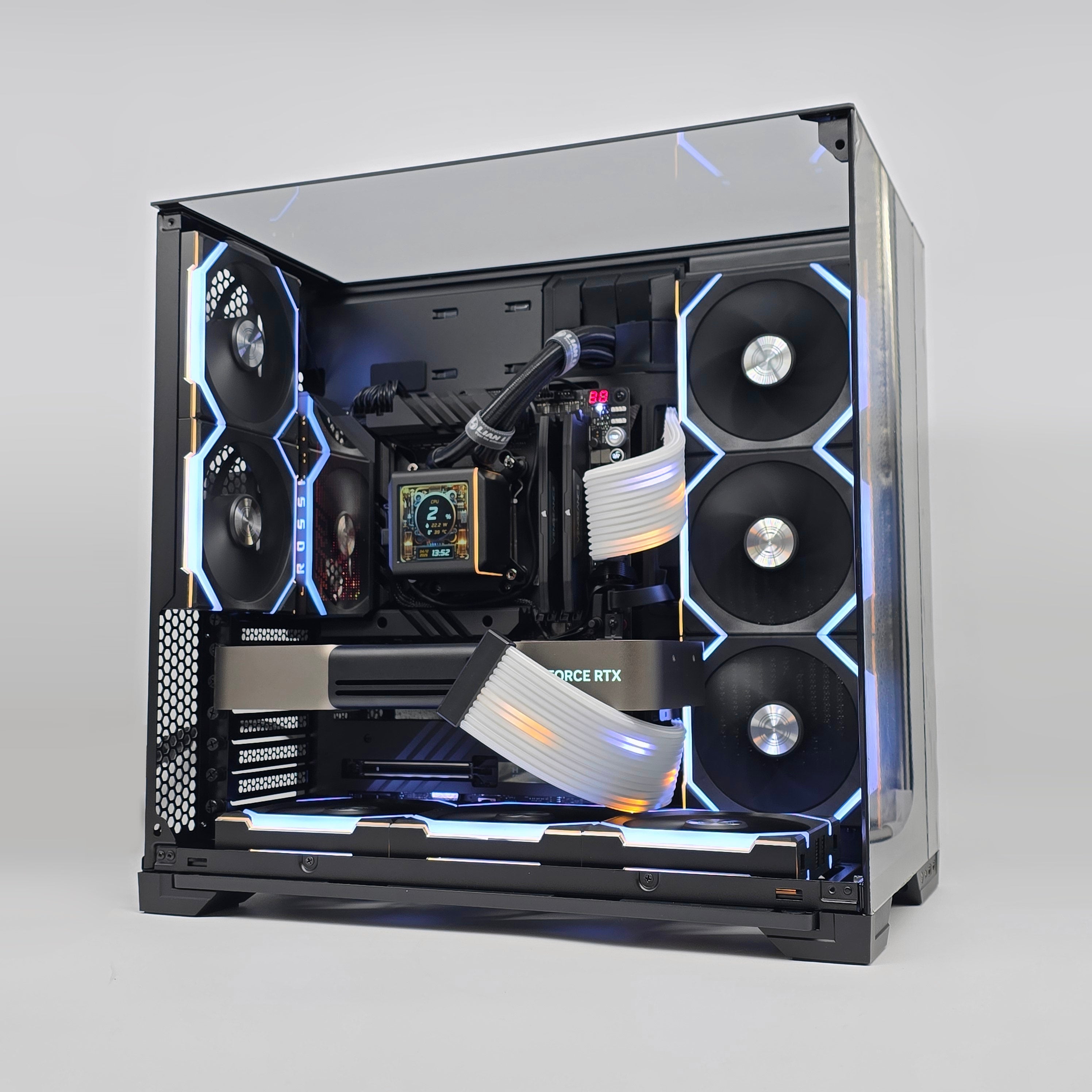 RTX 5080, Ryzen 9800X3D, 64GB DDR5, 2TB NVMe, Custom LCD Liquid Cooled Gaming PC