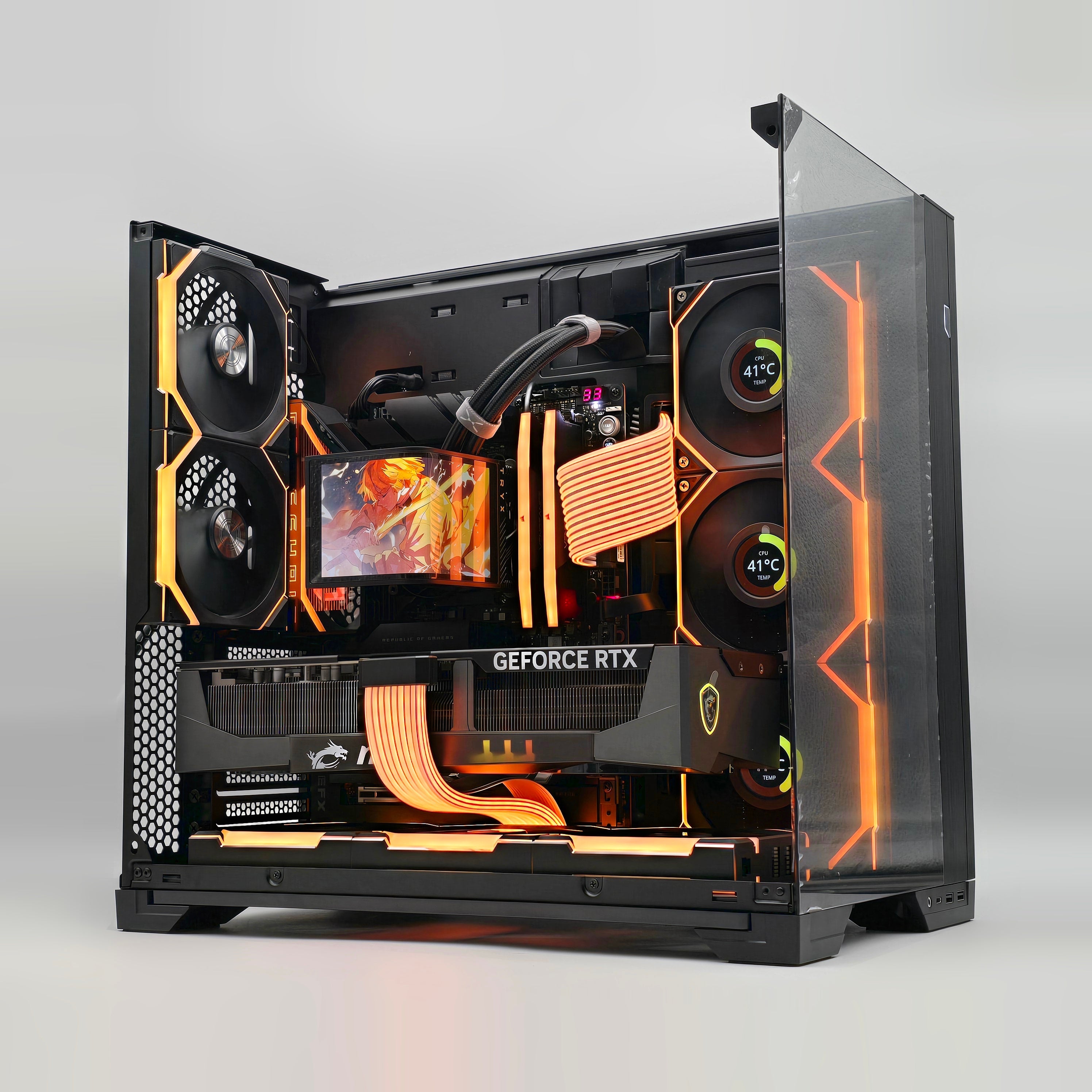 RTX 5090, Ryzen 9800X3D, 96GB DDR5, 4TB NVMe SSD, X870E, OLED Panoramic AIO, Custom Liquid Cooled Gaming PC