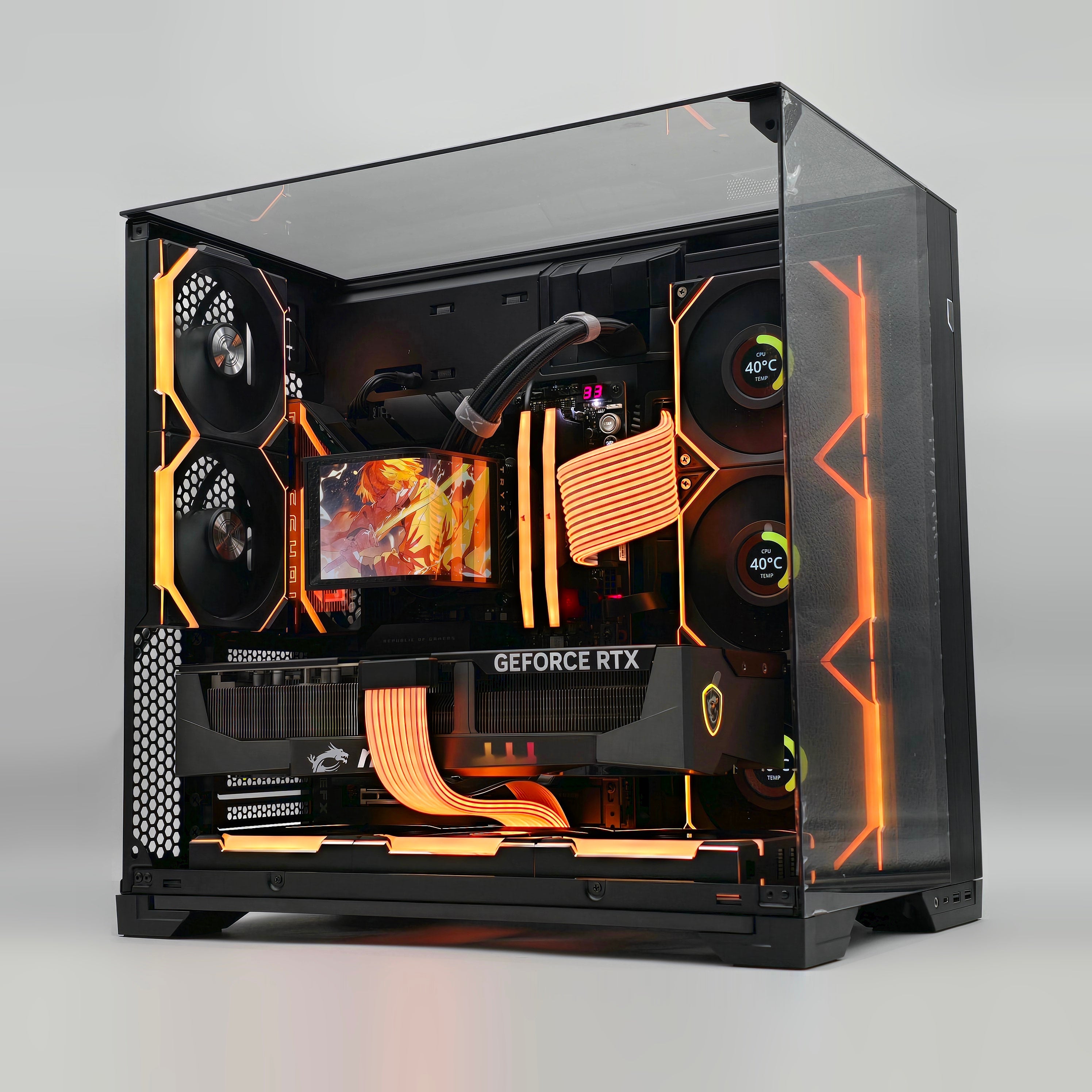 RTX 5090, Ryzen 9800X3D, 96GB DDR5, 4TB NVMe SSD, X870E, OLED Panoramic AIO, Custom Liquid Cooled Gaming PC