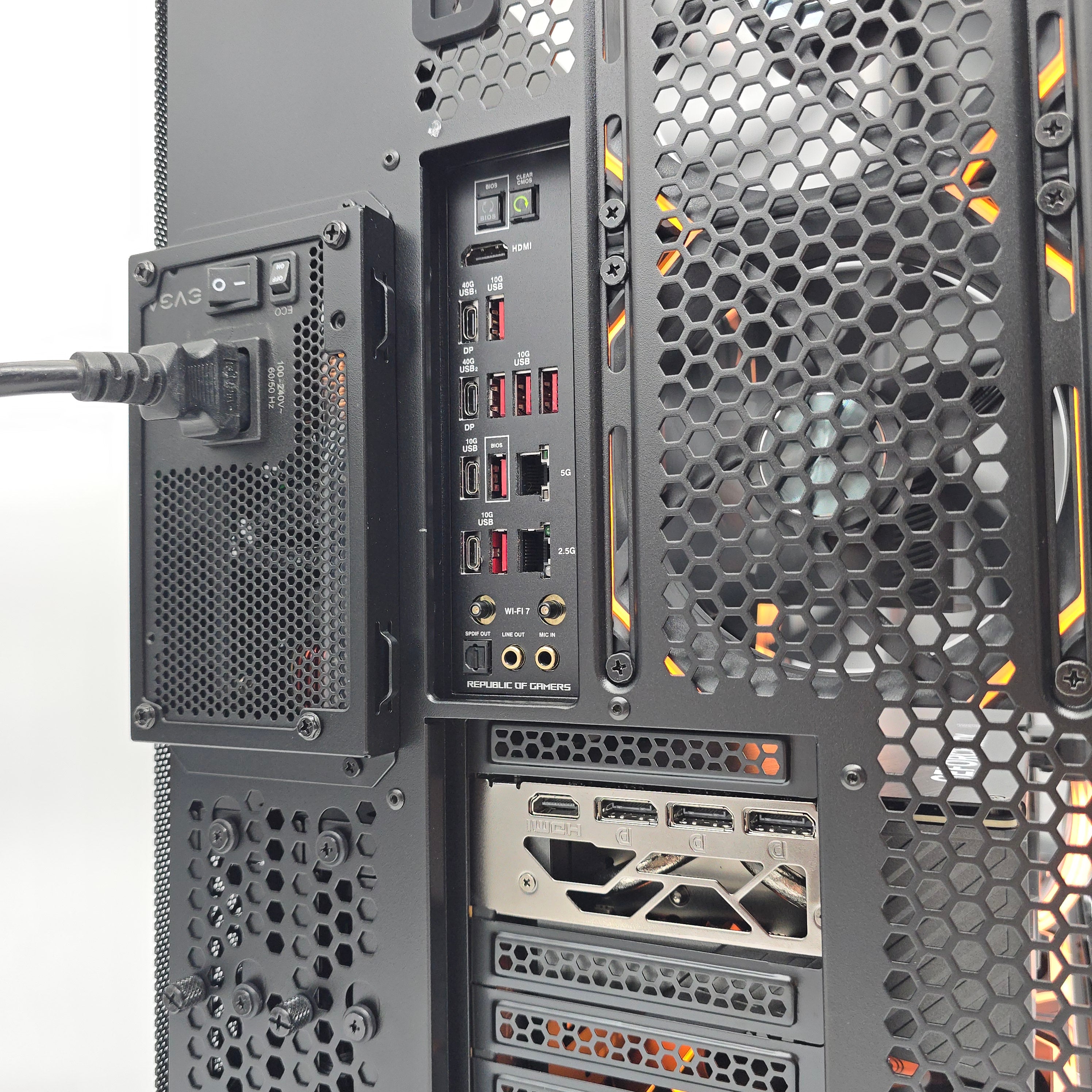 RTX 5090, Ryzen 9800X3D, 96GB DDR5, 4TB NVMe SSD, X870E, OLED Panoramic AIO, Custom Liquid Cooled Gaming PC