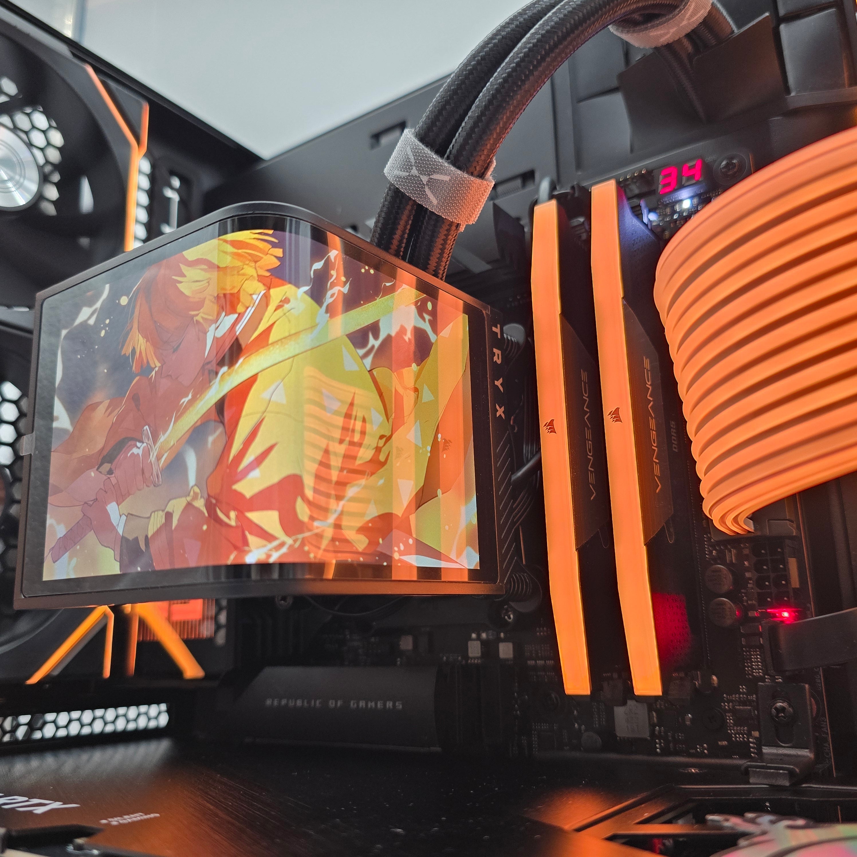 RTX 5090, Ryzen 9800X3D, 96GB DDR5, 4TB NVMe SSD, X870E, OLED Panoramic AIO, Custom Liquid Cooled Gaming PC