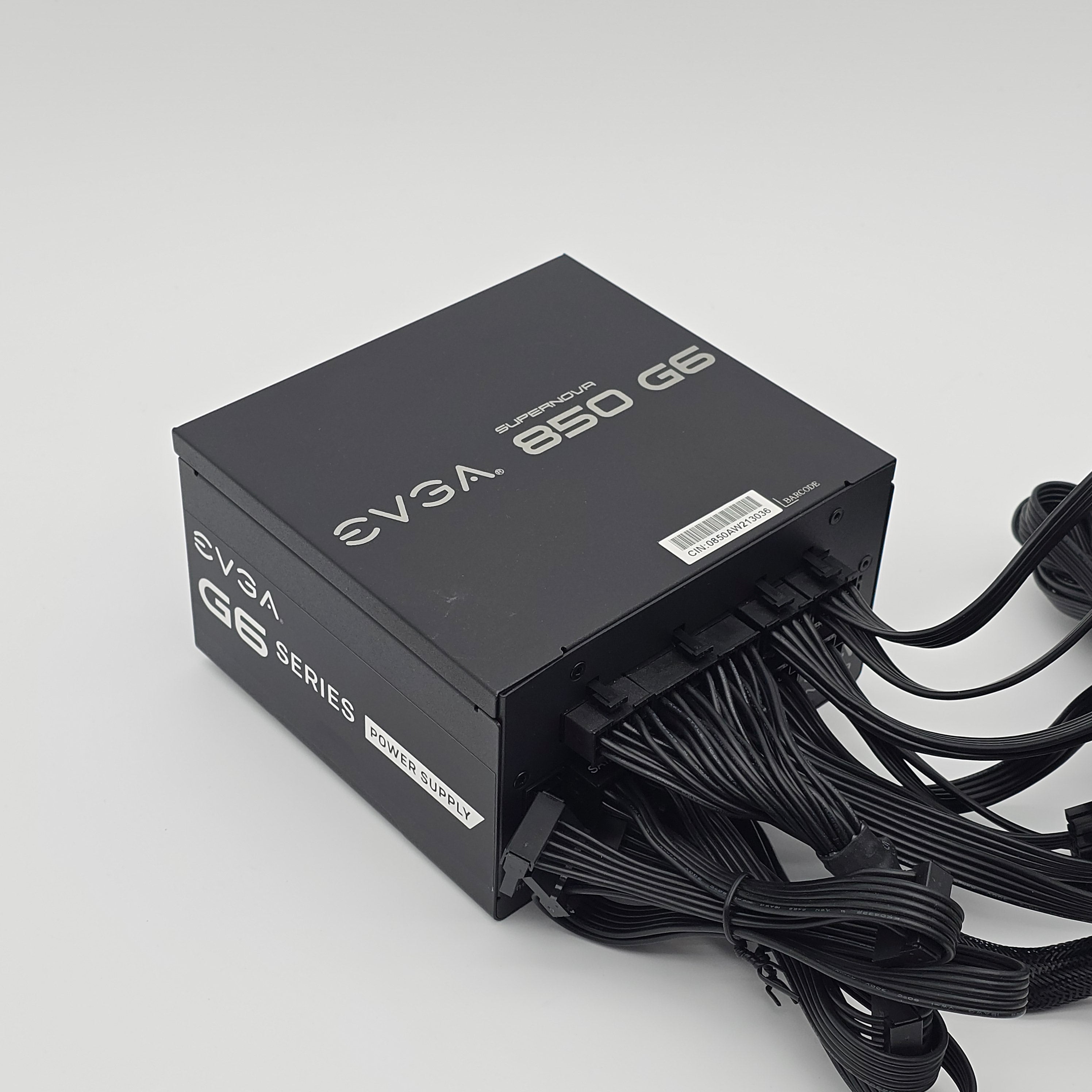 850W EVGA 850 G6 Power Supply PSU for Gaming PC, 80+ Gold Fully Modular