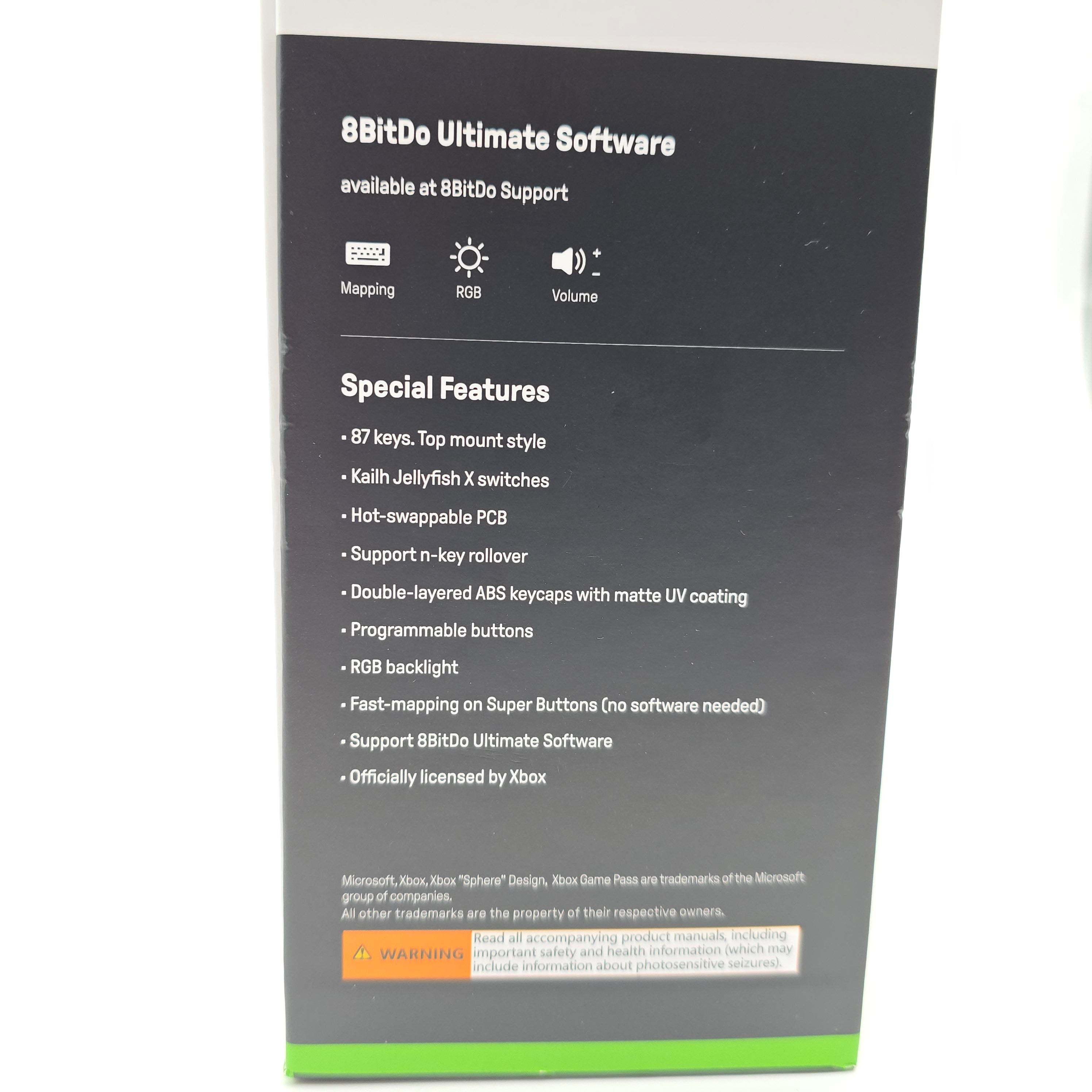 8BitDo Retro 87 Xbox Mechanical RGB Backlit Gaming Keyboard, Kailh Jellyfish X Switches