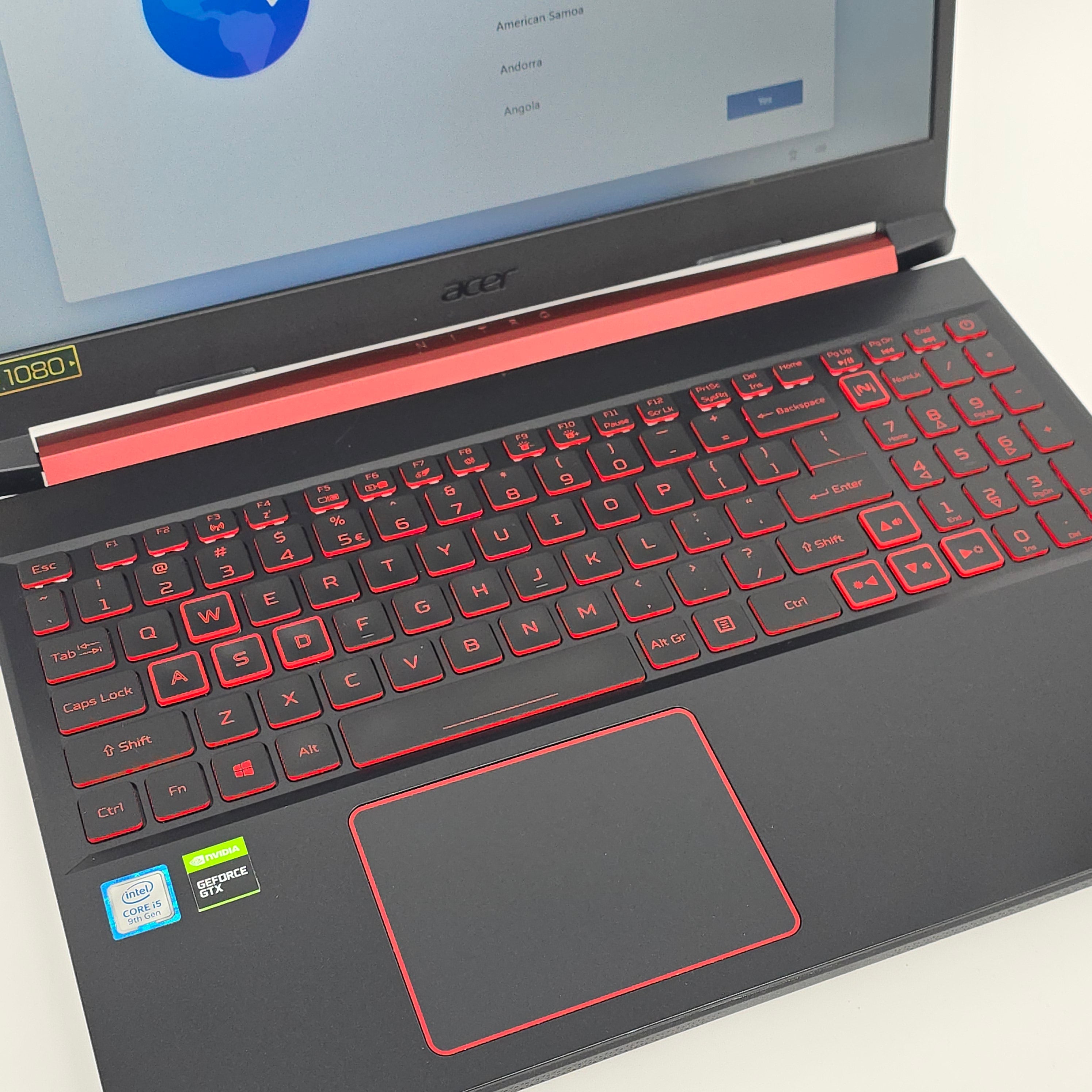 Acer Nitro AN515 Gaming Laptop, GTX 1050, Intel i5-9300H, 16GB RAM, FHD 15.6" Screen