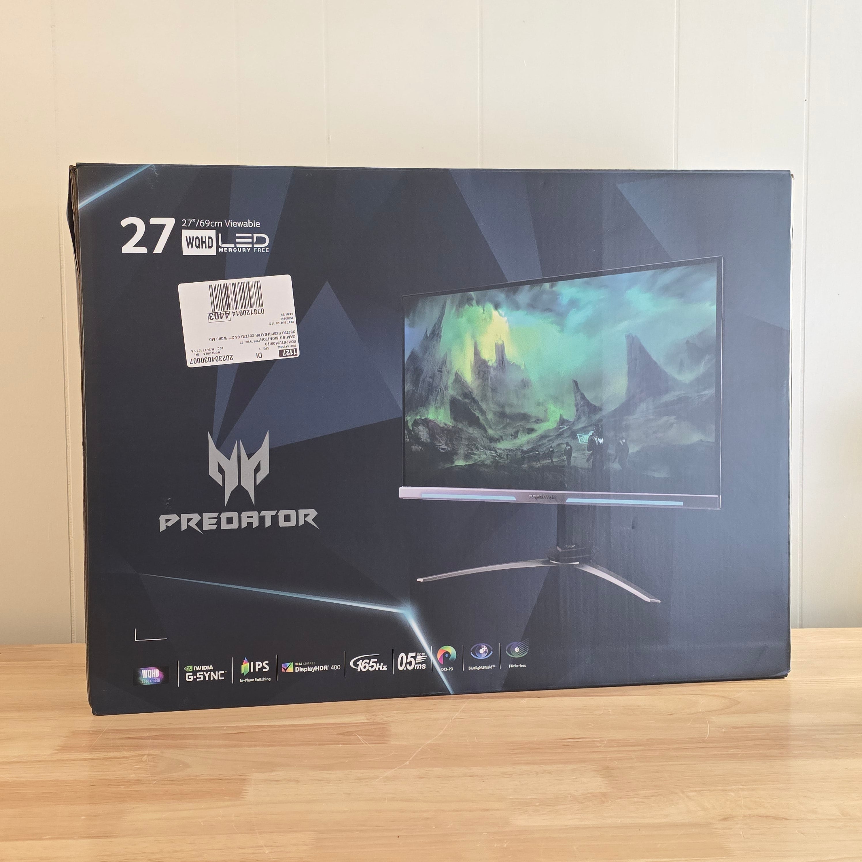 ACER Predator XB273U RGB, QHD 165Hz, 1ms, G-SYNC, HDR, 0.5ms, RGB Gaming Monitor