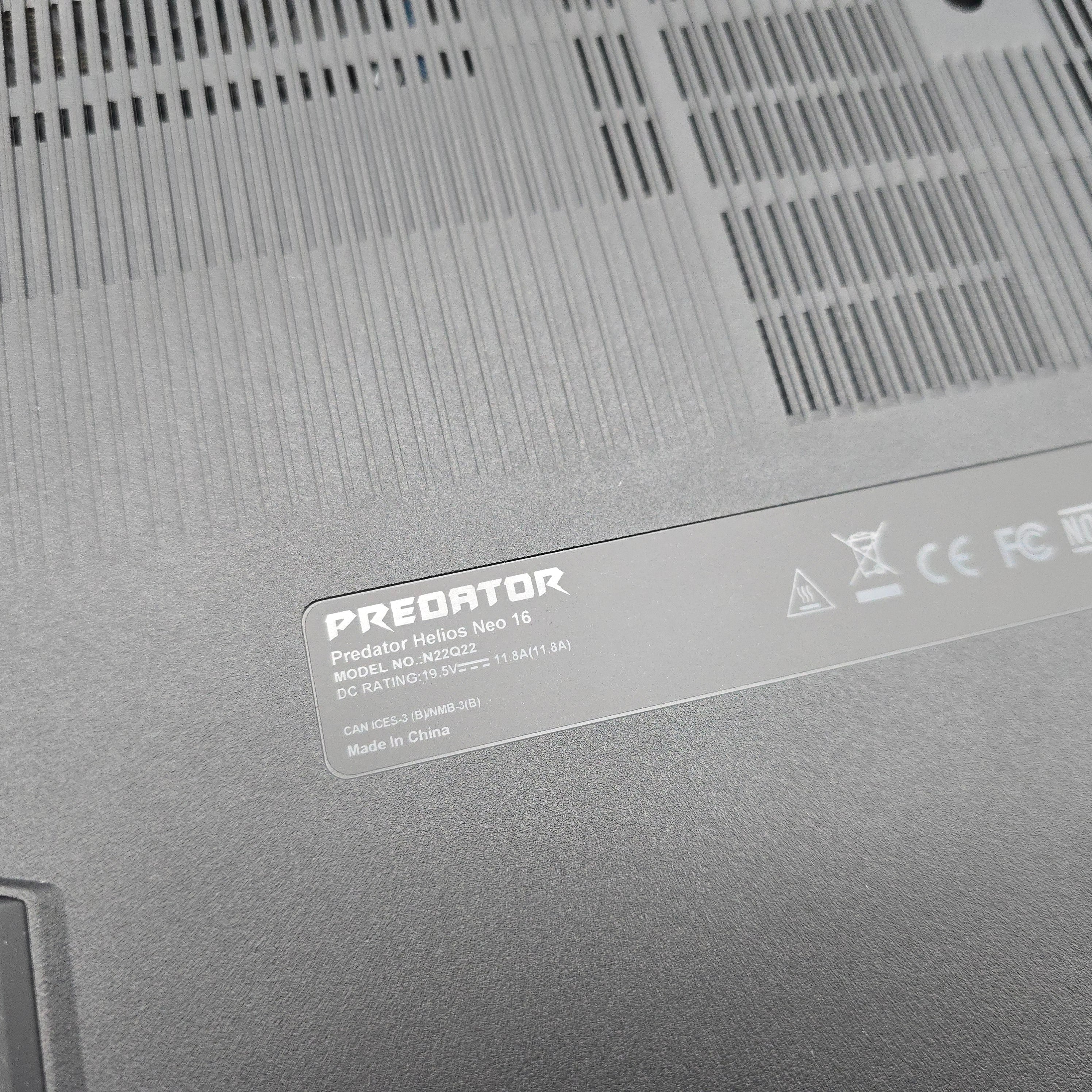 Acer Predator Helios Neo 16, RTX 4050, Intel i5-13500HX, 16GB, 1.5TB, 165Hz Gaming Laptop