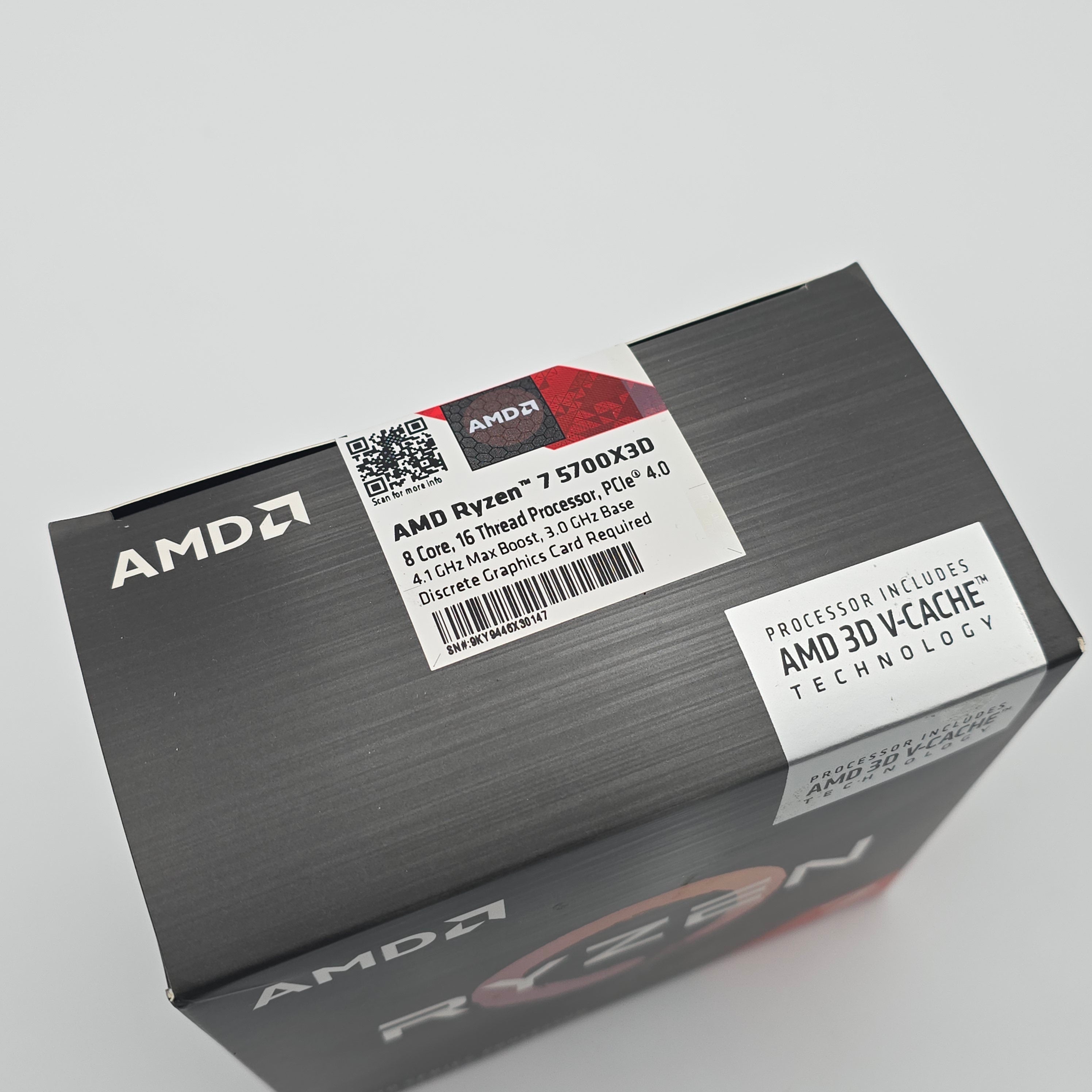 AMD Ryzen 7 5700X3D, Socket AM4 Gaming Processor CPU, Sealed New