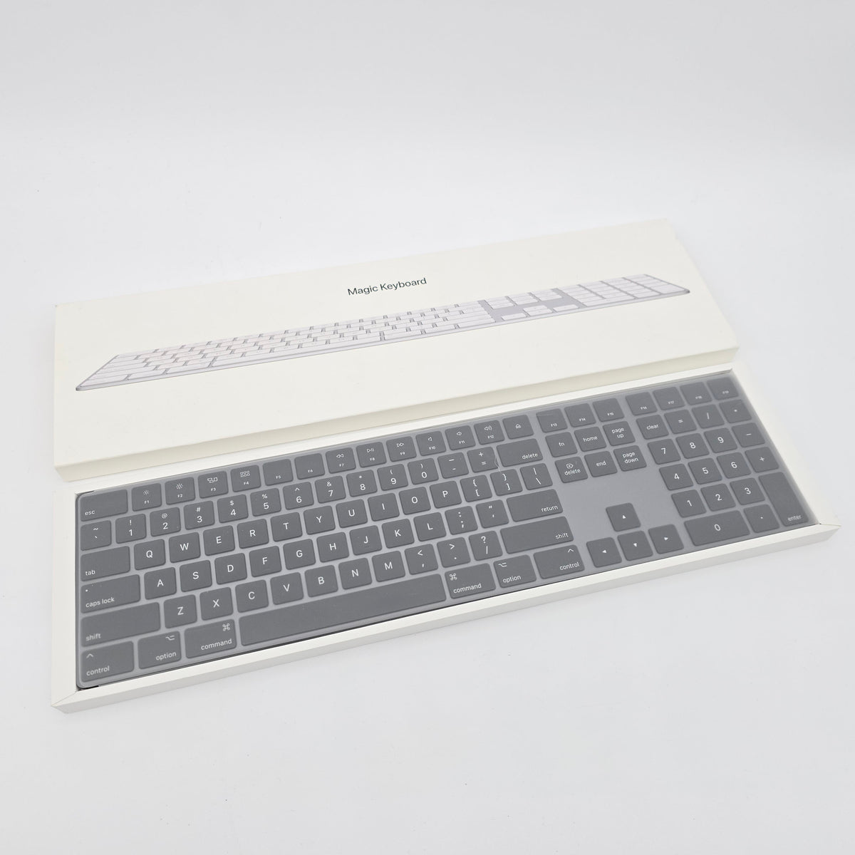 Apple Magic Keyboard Wireless Bluetooth Keyboard w/ Keypad for Apple iMac, Black/Grey/Silver